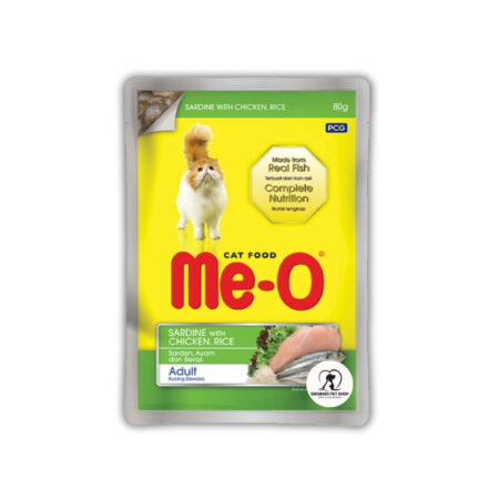 Pate Cho Mèo Me-O Adult Sardine Vị Cá Mòi Và Gà