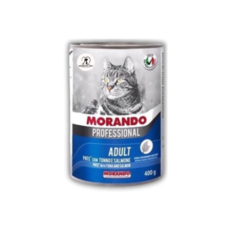 Lon Pate Morando Cho Mèo Trưởng Thành - Cá Ngừ và Cá Hồi