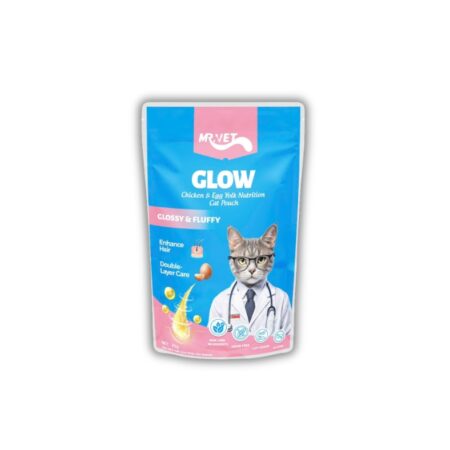 Gói Pate Mr.Vet Cho Mèo Trưởng Thành Glow - Vị Gà và Trứng 70g
