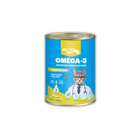 Lon Pate Mr.Vet Cho Mèo Trưởng Thành Omega-3 400g