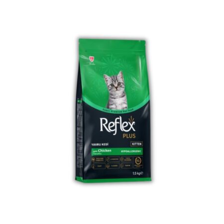 Hạt Cho Mèo Con Reflex Plus Kitten - Vị Thịt Gà 1.5kg